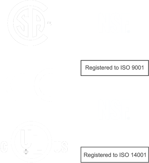 SA / NSF / CE / UL logos